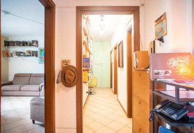 Bright Professional Suite hallway view showing wooden accents and entrance to a living area.