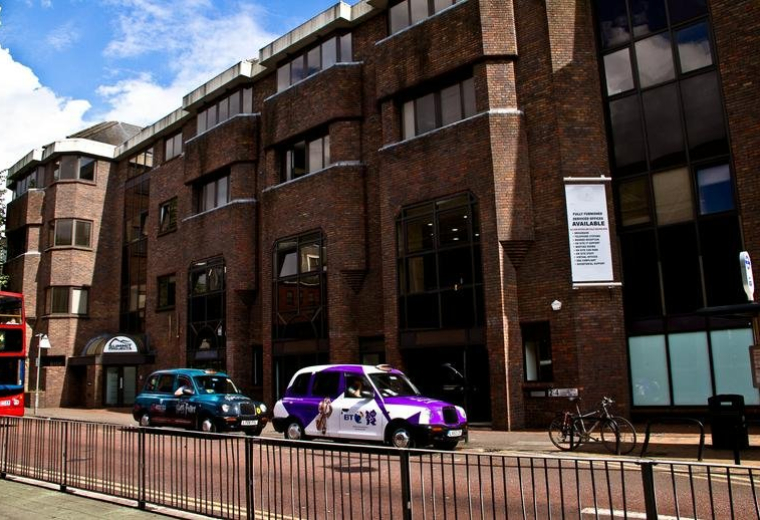Exterior view of the brick facade at 2-4 Eastern Road.