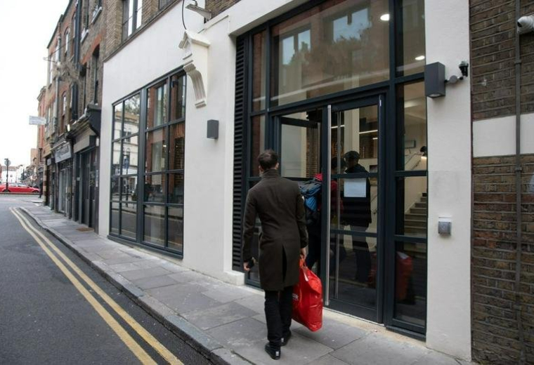 Exterior view of the white and brick facade at Coppergate House, 16 Brune Street.