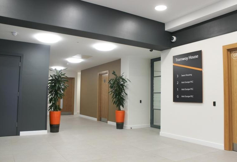 Exterior view of Tramway Avenue, Stratford