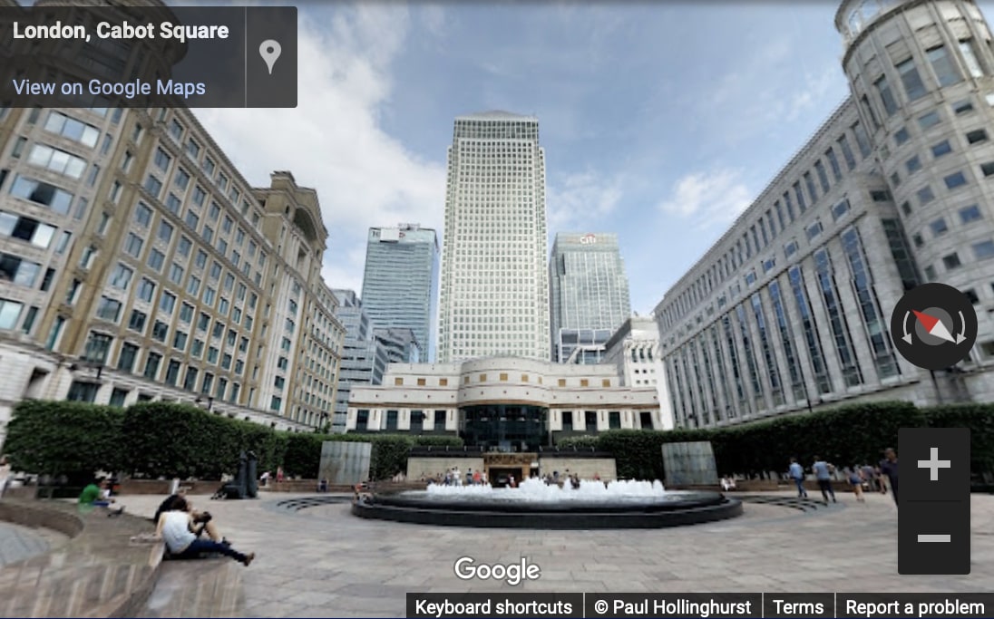 Street View image of Canary Wharf