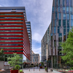 Skyscrapers for business and offices in Amsterdam