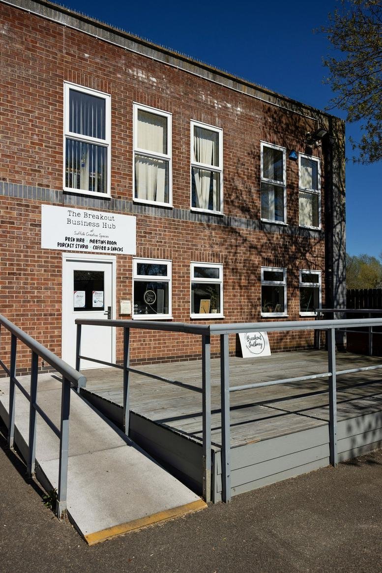 Exterior view of the brick facade and accessible entrance at Brundon Lane.
