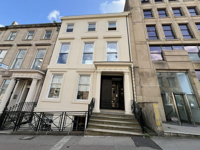 Exterior view of the office building at 247, West George Street, Glasgow.
