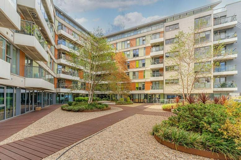 Exterior courtyard and modern facade of Ink Court, 419 Wick Lane.