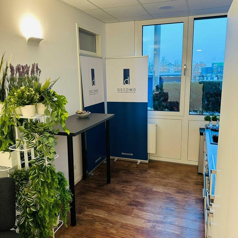 Bright kitchenette and breakout area at Zeppelinstraße 1A, Schönefeld, Brandenburg.