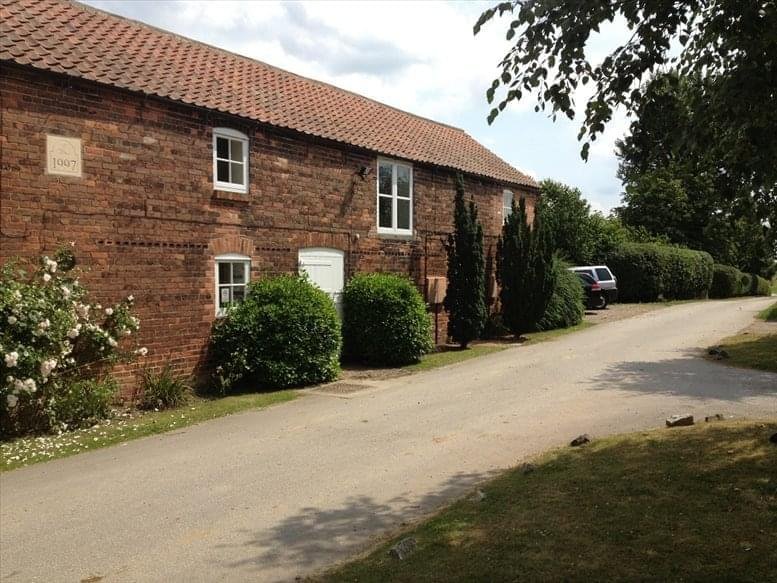 Exterior view of the brick converted barn at 1 The Garth, Little Skipwith, Selby, North Yorkshire.
