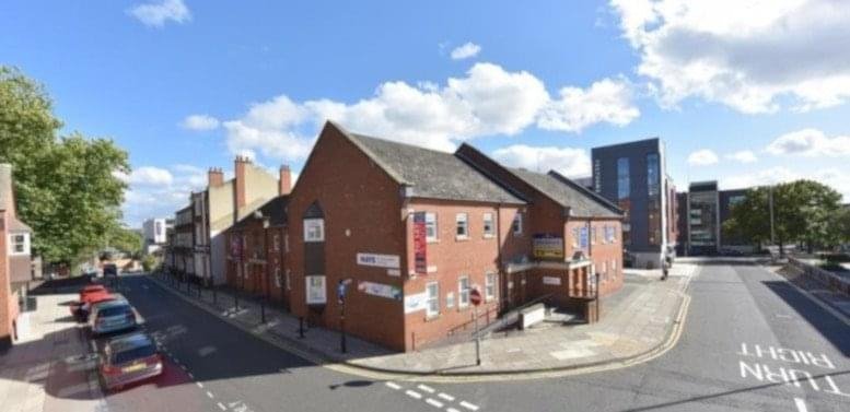 Exterior view of the brick facade building at 7 Houndgate, Darlington.