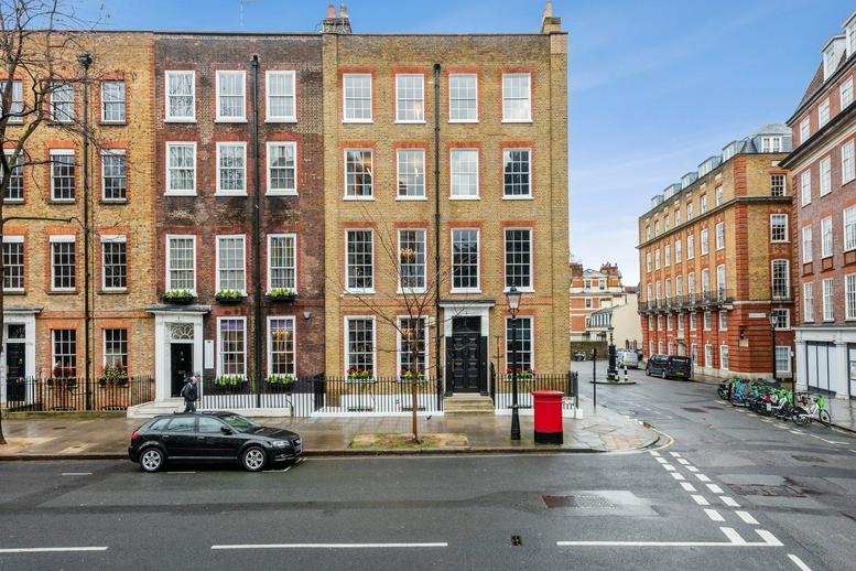 Exterior view of the historic brick building at 1 Bedford Row, London.