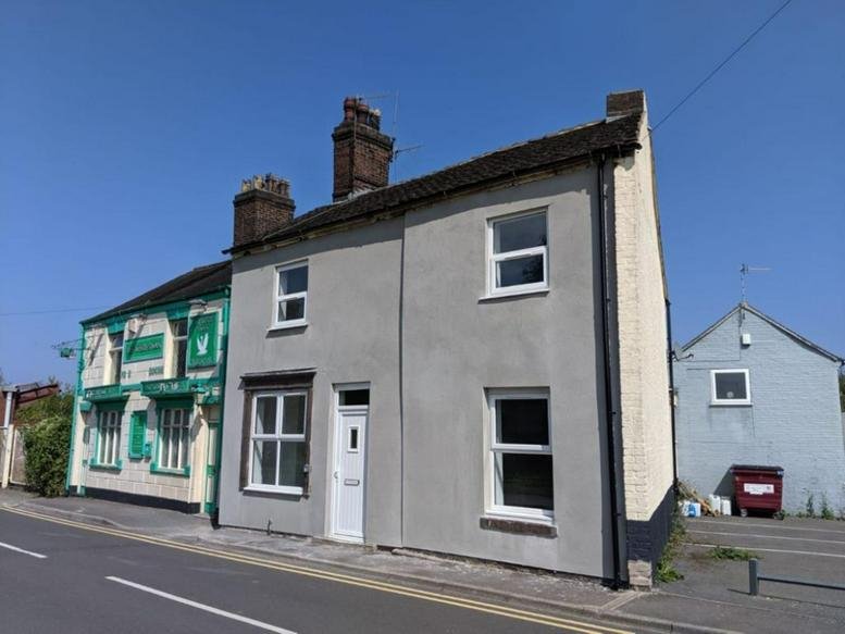 Exterior view of the two-story building at 111 Newport lane stoke-on-trent.