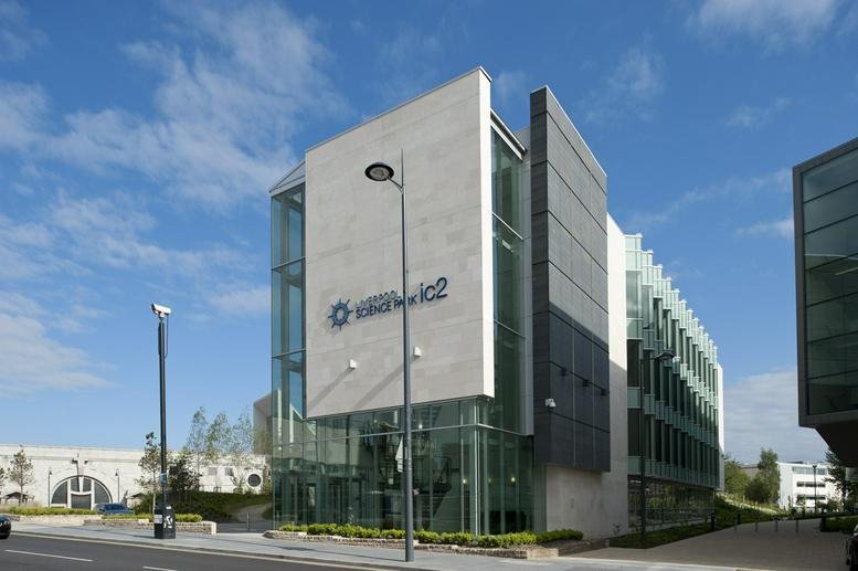 Exterior view of the modern glass and stone building at 131, Mount Pleasant, Liverpool.