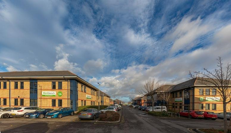 Exterior view of the brick facade at 14 Neptune Court, Vanguard Way, Cardiff.