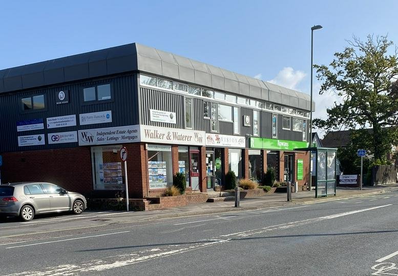 Exterior view of the multi-story commercial building at 20, Bridge Road, Park Gate, Southampton.