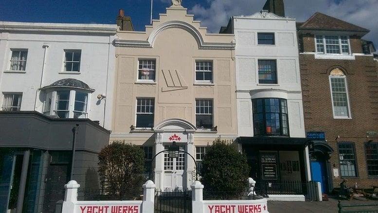 Exterior view of the historic townhouse facade at 28-29 Richmond Place, Brighton.