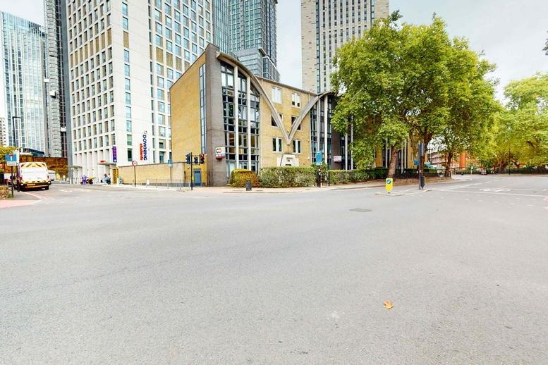 Exterior view of the contemporary multi-story building at 70 South Lambeth Road.