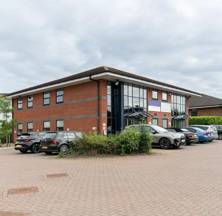 Exterior view of the brick-fronted Parsons Court at Aycliffe Business Park.