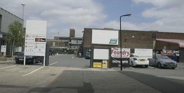 Exterior entrance and car park for the Black Prince Community Hub.