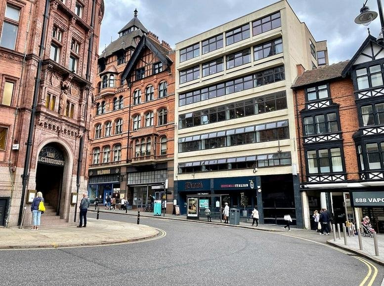 Exterior view of the historic brick and modern facade at Fenchurch House, 12 King Street.