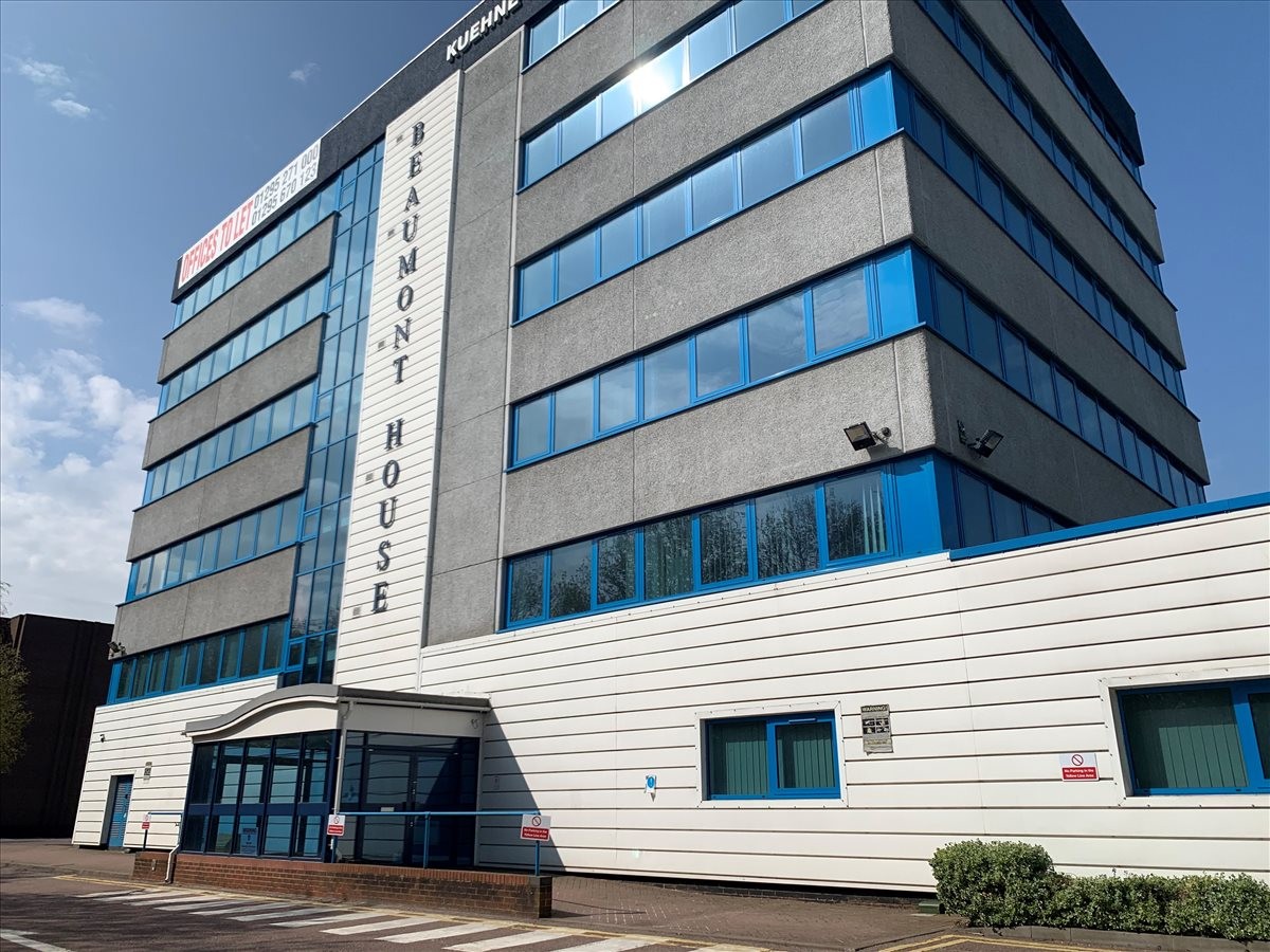 Exterior view of the multi-storey facade at Beaumont House.