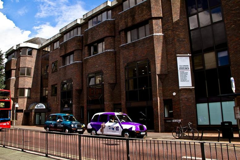 Exterior view of the brick facade at 2-4 Eastern Road.
