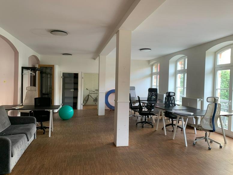 Bright, spacious open-plan workspace at Ground Floor, 74a Schönhauser Allee, Prenzlauer Berg, Berlin.