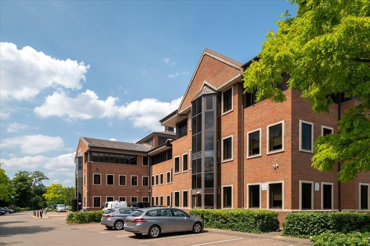 Exterior view of the brick facade at Abbey House, 450 Bath Road.