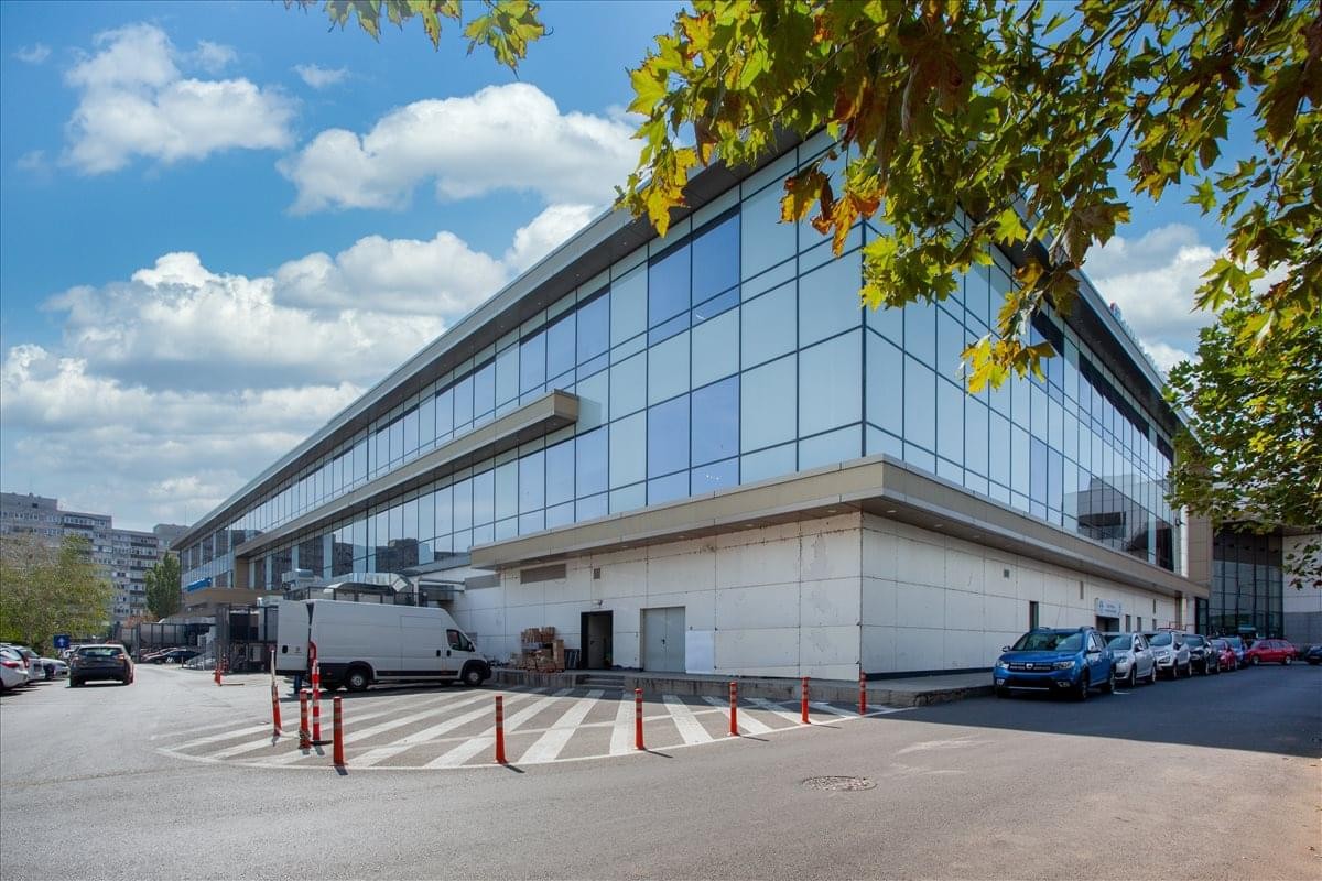 Exterior view of the glass-facade Anchor Business Centre.