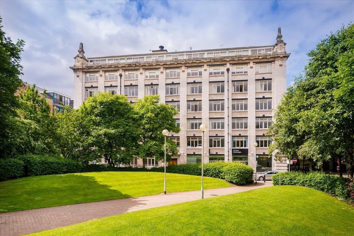 The ornate stone facade and grand architecture of Cotton Exchange, Bixteth Street, Liverpool, Merseyside.