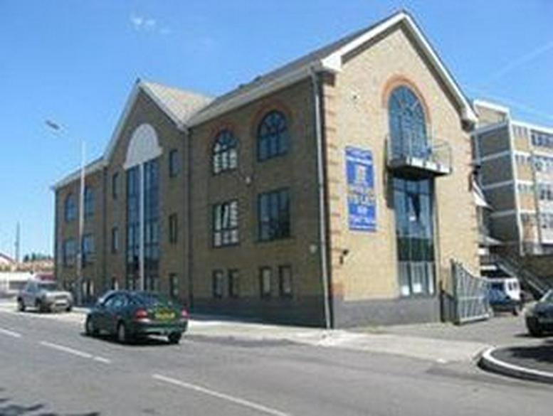 Exterior view of the brick facade at Evelyn Court, Deptford Park.