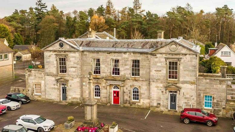 Exterior view of the historic stone building at Innovation Centre, Innovation Way.