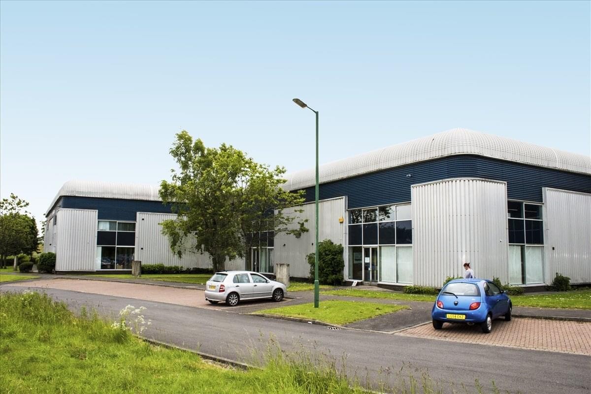 Exterior view of the modern light industrial units at Hownsgill Industrial Estate, Consett, Durham.