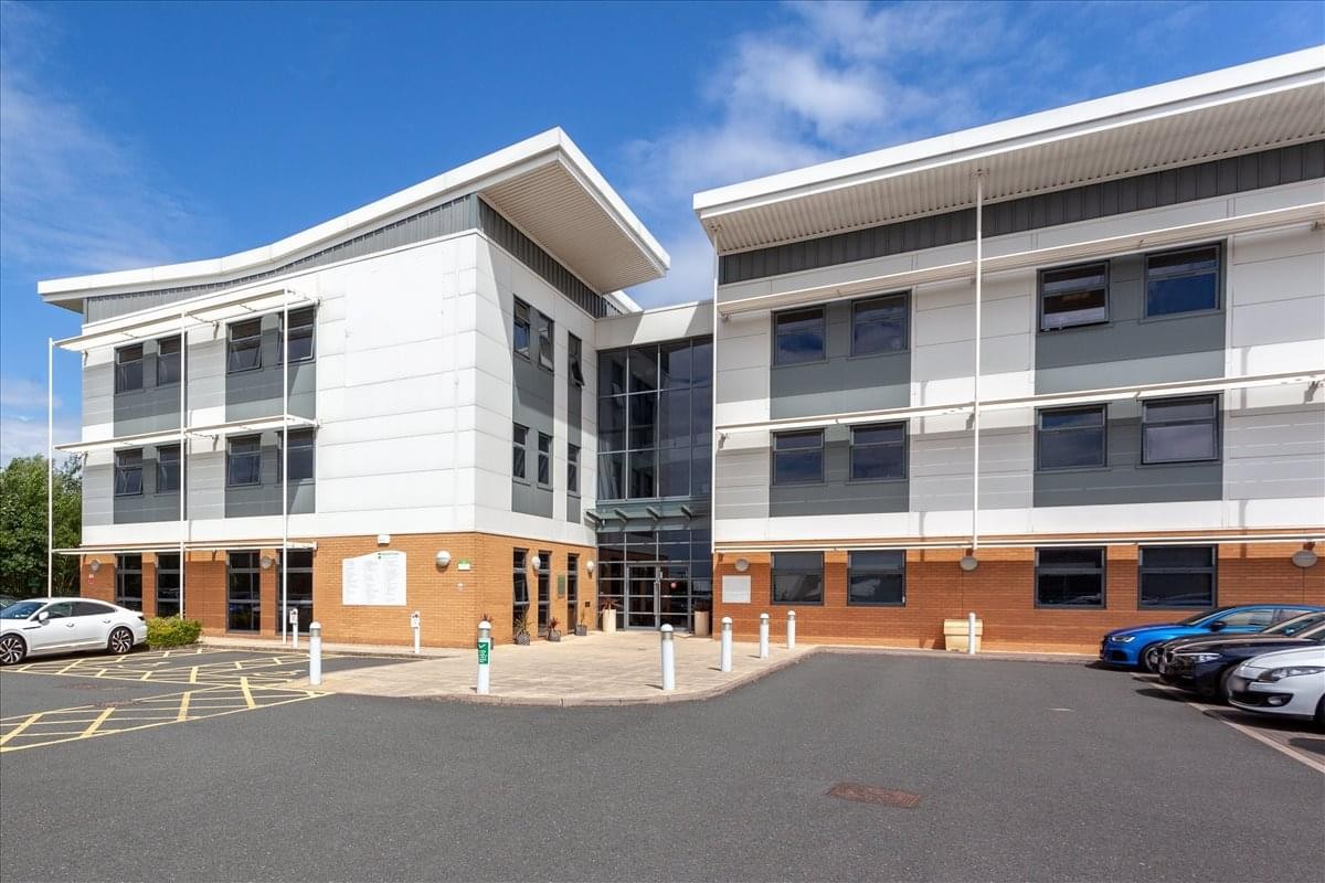 Exterior view of the modern office building at Isidore Road, Bromsgrove, Worcestershire.