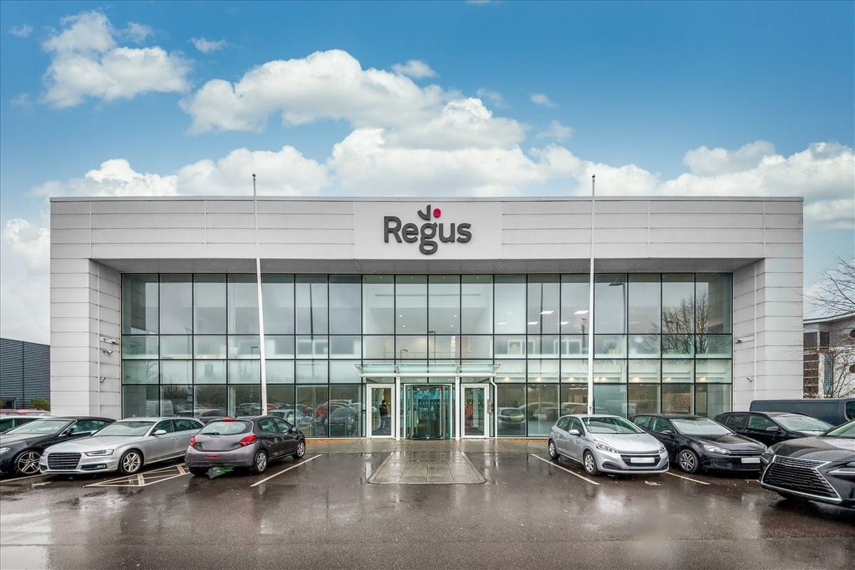 Exterior view of the glass-facade Regus at Southampton International Business Park.
