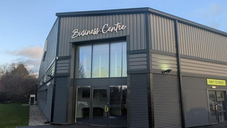 Exterior view of the Business Centre building at The Storage Team A. R. T. Centre.