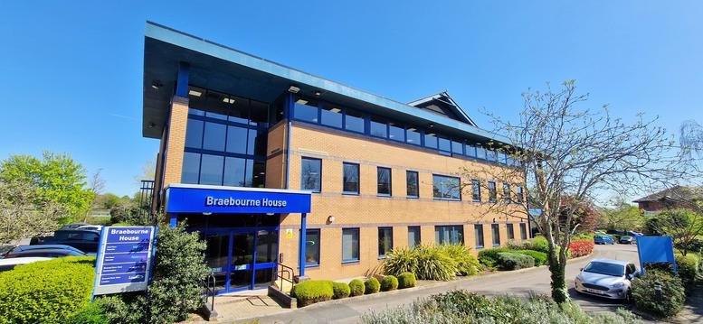 Exterior view of the brick facade at Braebourne House, Woodlands, Bradley Stoke, Bristol.