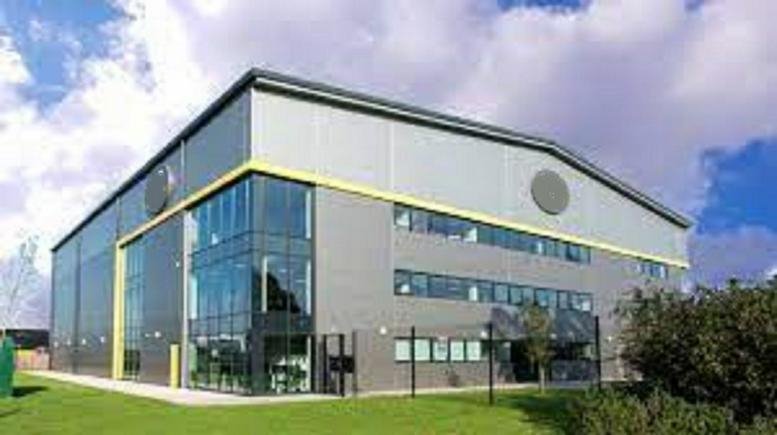 Exterior view of the modern office building at Staples Close, Redhill Business Park, Stafford.