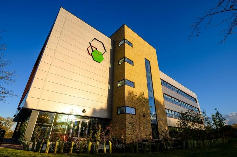 Exterior view of the modern, multi-story facade of The Epicentre, Enterprise Way.