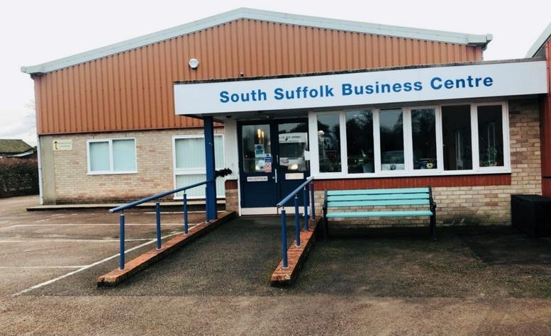 Exterior view of the entrance to the South Suffolk Business Centre.
