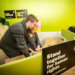 Interior of 46-50 Oldham Street, Green Fish Resource Centre