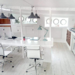 Interior of Lightship 95 Orchard Place, Bow Office, Trinity Buoy Wharf
