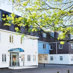 Exterior image of Riverside House, River Lawn Road