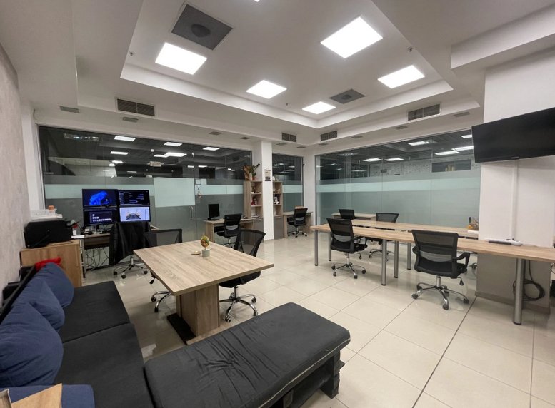 Bright open-plan office at ul. Kapitan Raycho Nikolov 56, fl. 2, office 2-19 with modern desks and seating.