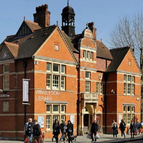 Exterior image of 35 Wimbledon Hill Road, Wimbledon Reference Library. Click for details.