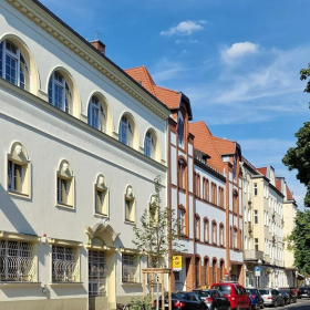 Exterior view of Grußdorfstraße 3, Postwerk. Click for details.