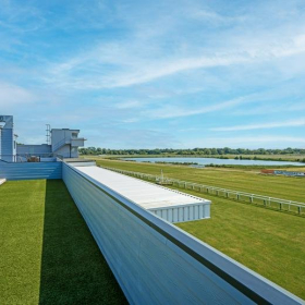 Exterior view of Huntingdon Racecourse, Thrapston Rd, Brampton. Click for details.