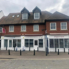 Exterior view of 46-48A High Street, Dorney House. Click for details.