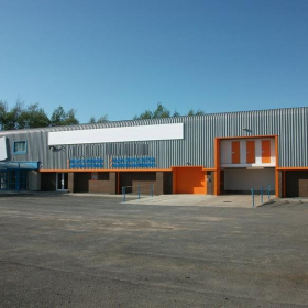 Exterior view of Unit 1A Upper Fforest Way, Enterprise Park. Click for details.