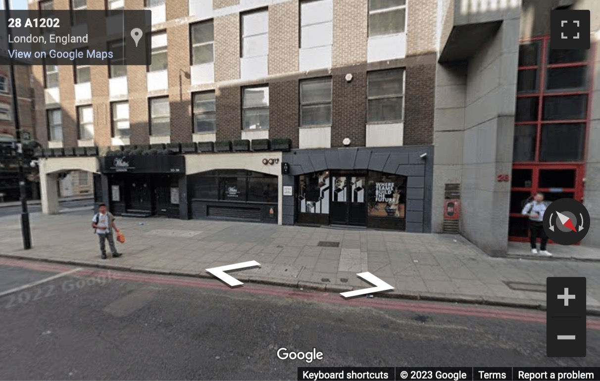 Street View image of 32-38 Leman Street, Aldgate East, Central London, E1