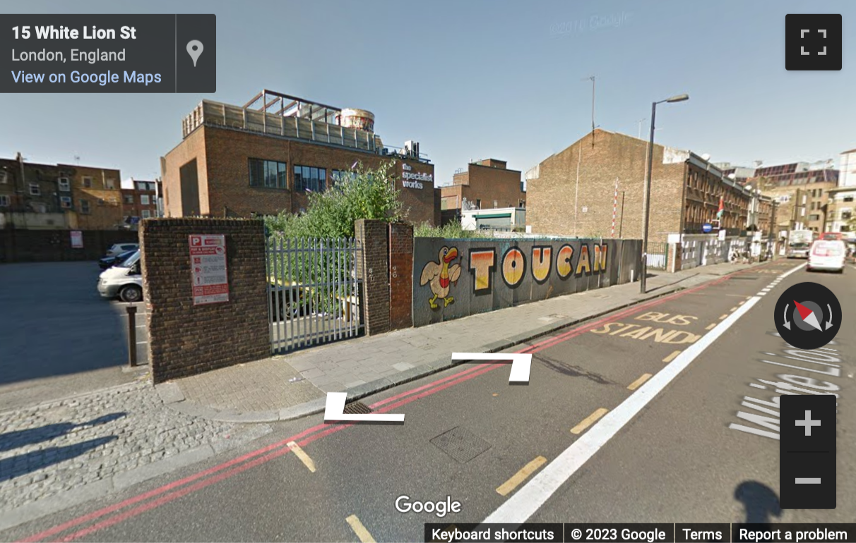 Street View image of 94 White Lion Street, Central London, N1