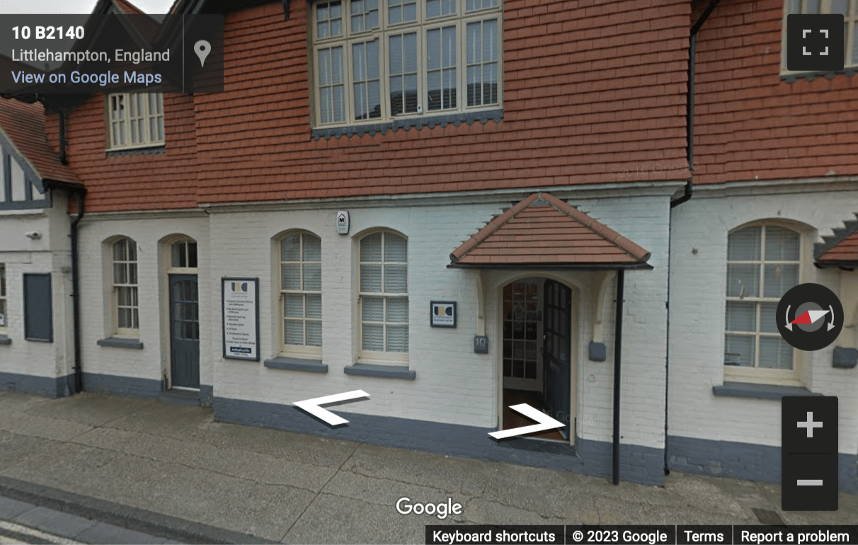 Street View image of 10 East Street, Littlehampton, Arundel, West Sussex